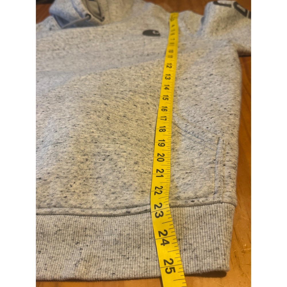 Carhartt W  Size Med. 8-10 Gray Relaxed Fit Clarksburg Graphic Sleeve Hoodie‎ - Picture 9 of 9
